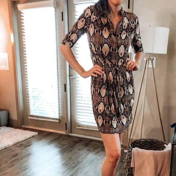 White House Black Market Snakeksin Dress - Picture 2 of 3